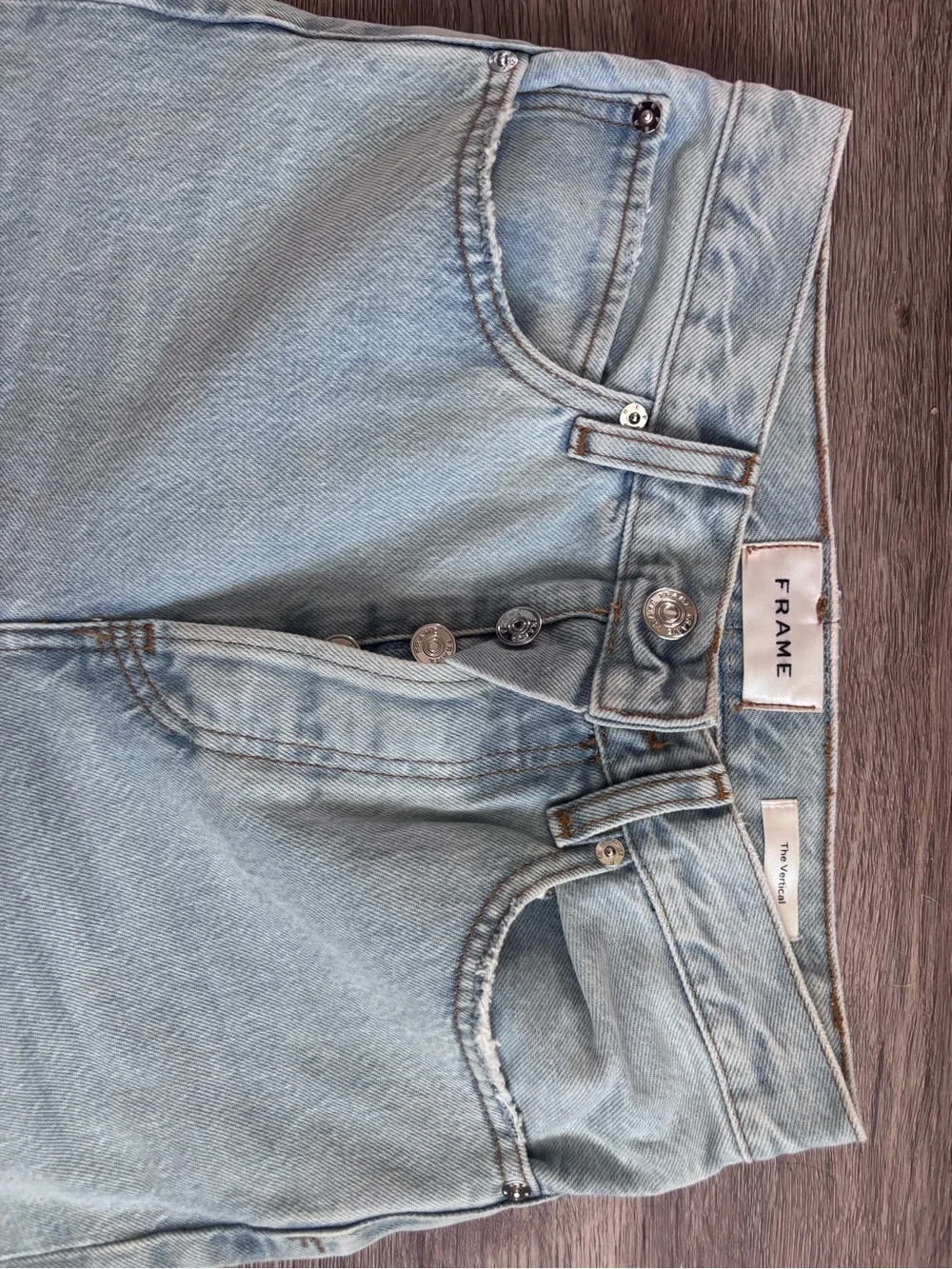 Frame Denim Light Blue Straight Leg Jeans - Picture 2 of 2
